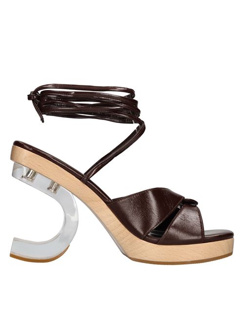 Sandali in pelle JEFFREY CAMPBELL | COMP-TIEMARRONE